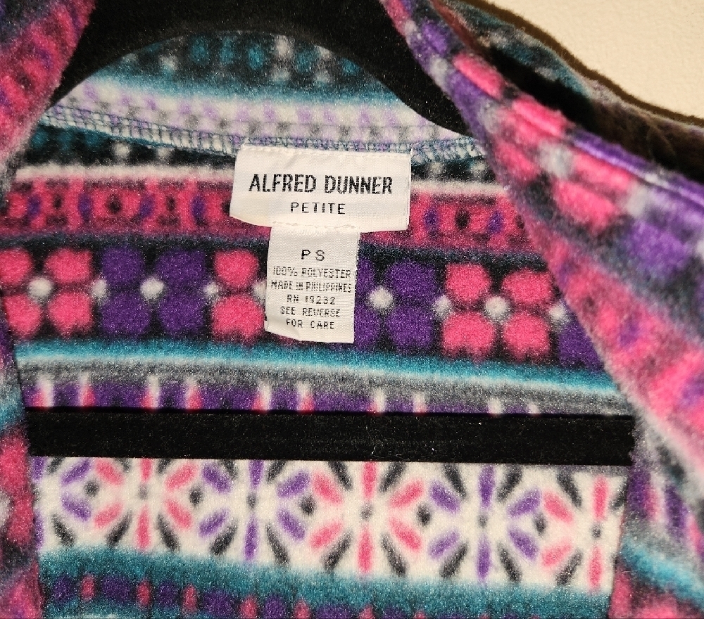 Alfred Dunner Multicolor Patterned Jacket - Picture 3 of 4